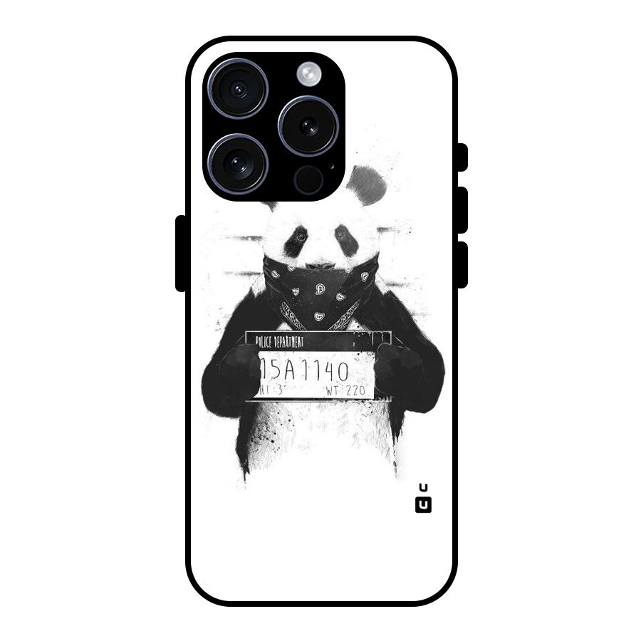 Guilty Panda Glass Back Case for iPhone 15 Pro