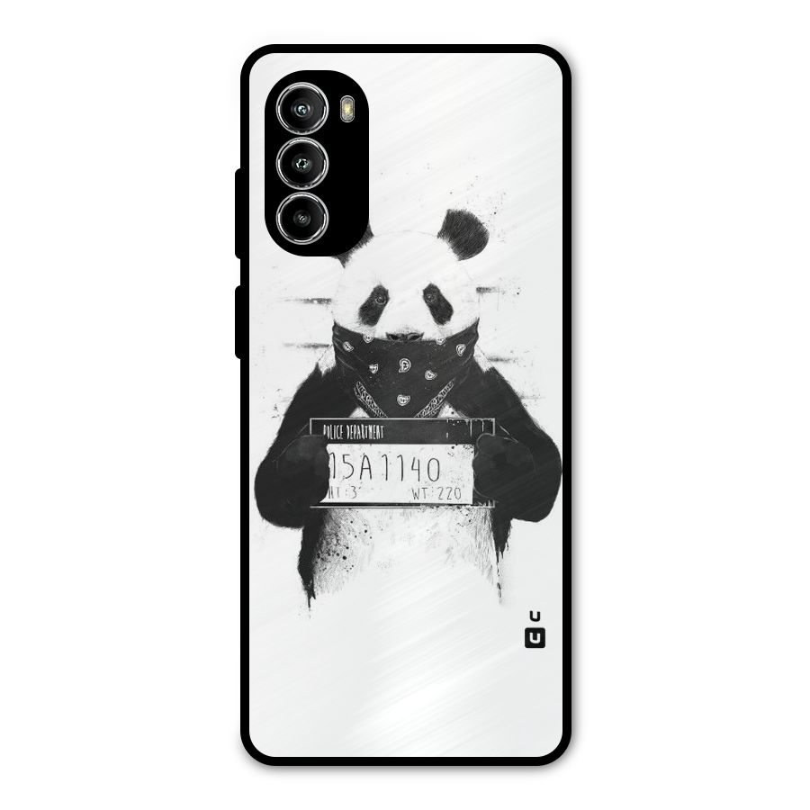Guilty Panda Metal Back Case for Moto G52