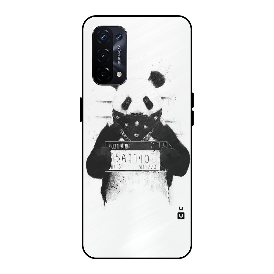 Guilty Panda Metal Back Case for Oppo A74 5G