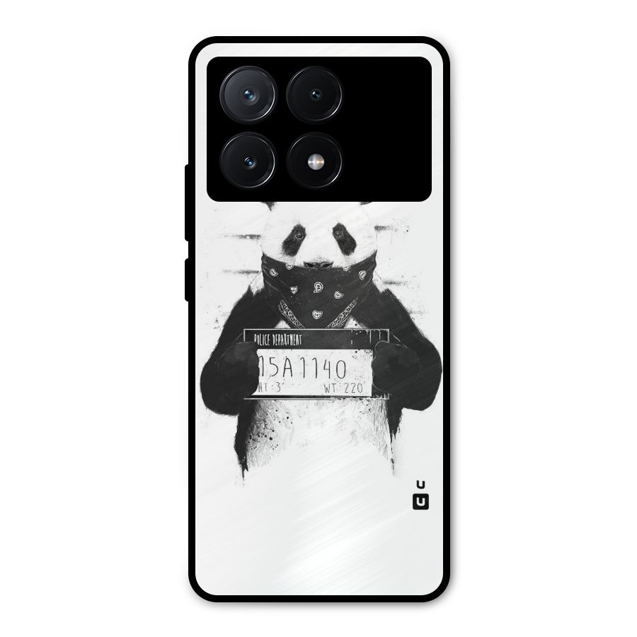 Guilty Panda Metal Back Case for Poco X6 Pro