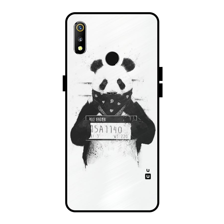 Guilty Panda Metal Back Case for Realme 3i