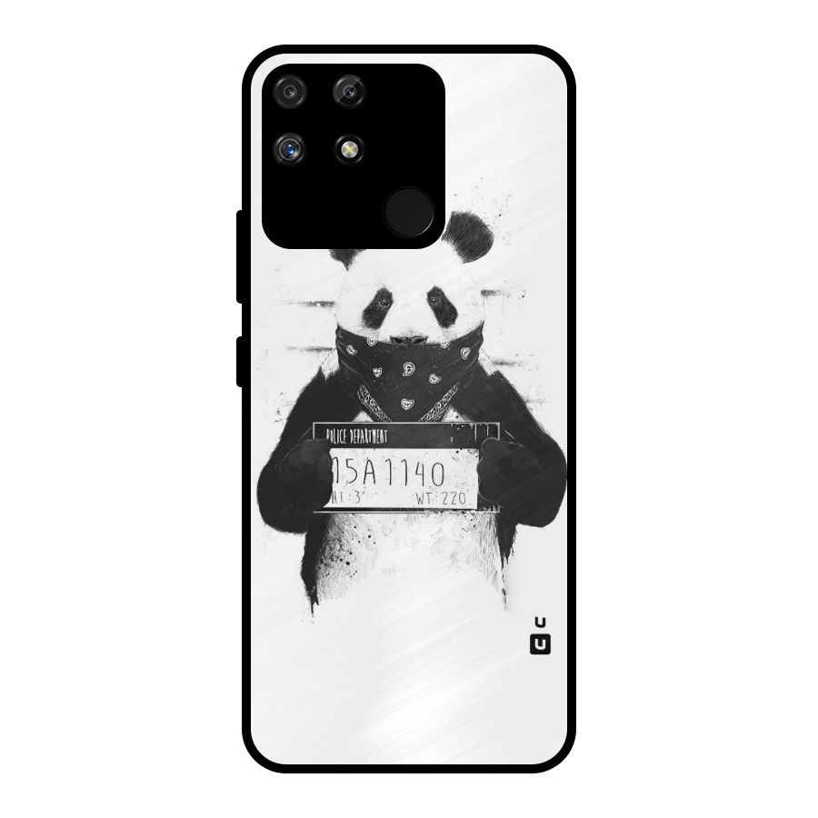 Guilty Panda Metal Back Case for Realme Narzo 50A