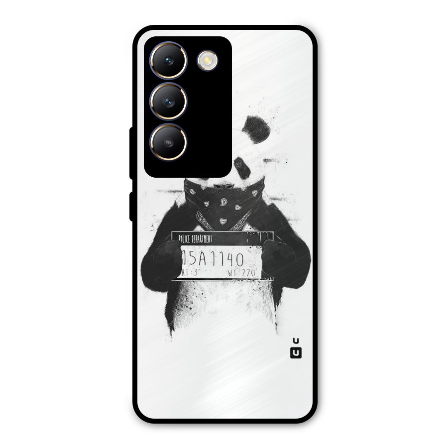 Guilty Panda Metal Back Case for Vivo T3 5G