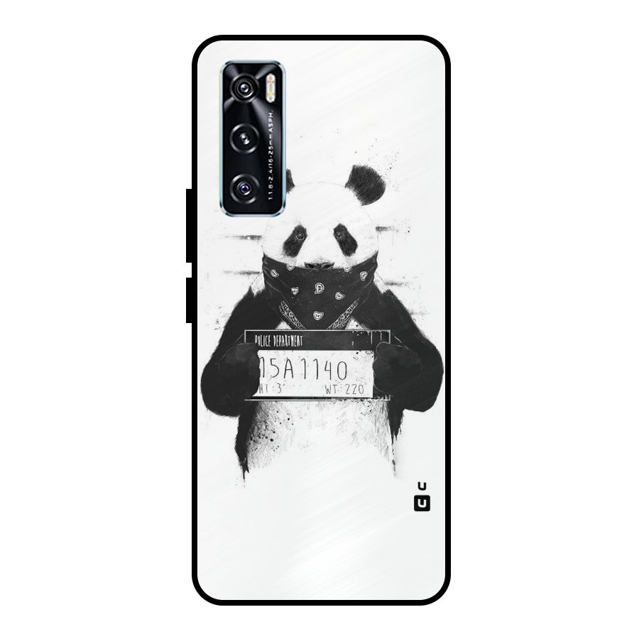Guilty Panda Metal Back Case for Vivo V20 SE