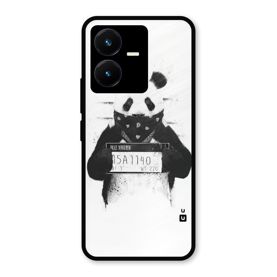 Guilty Panda Metal Back Case for Vivo Y22s
