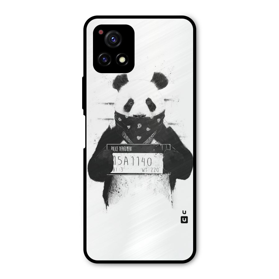 Guilty Panda Metal Back Case for Vivo Y72 5G