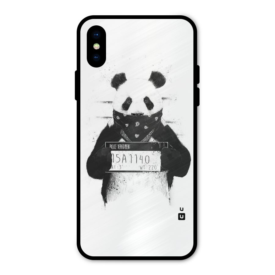 Guilty Panda Metal Back Case for iPhone X