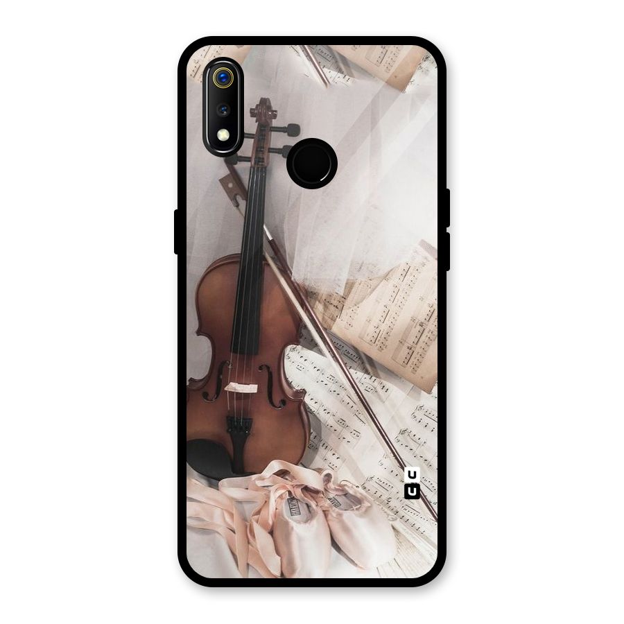 Guitar And Co Glass Back Case for Realme 3