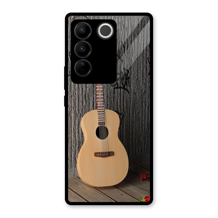 Guitar Classic Glass Back Case for Vivo V27