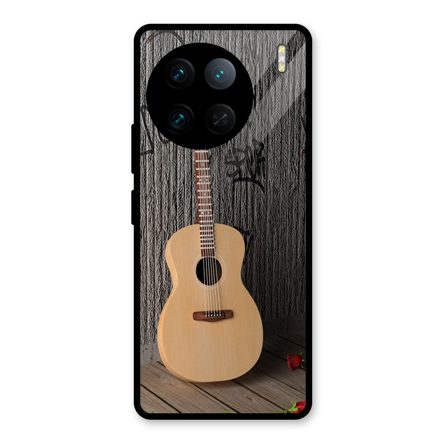 Guitar Classic Glass Back Case for Vivo X90 Pro
