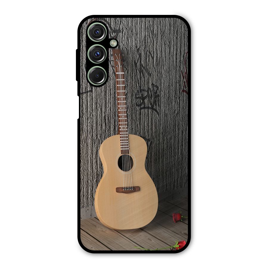 Guitar Classic Metal Back Case for Galaxy M34