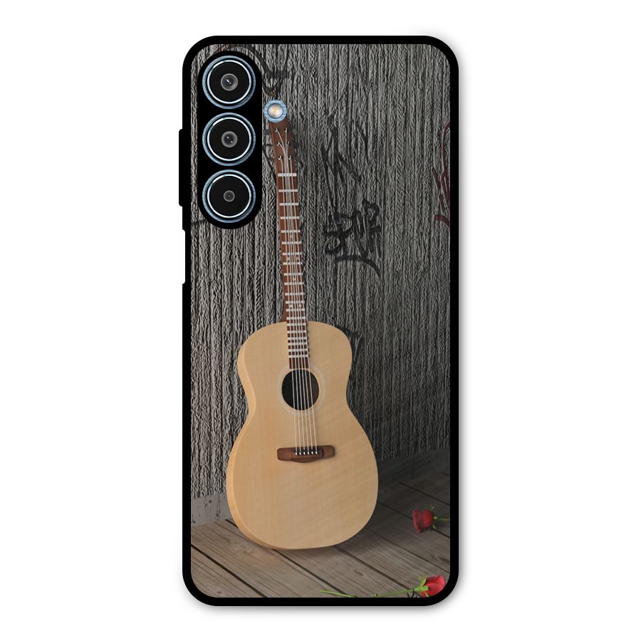 Guitar Classic Metal Back Case for Galaxy M35