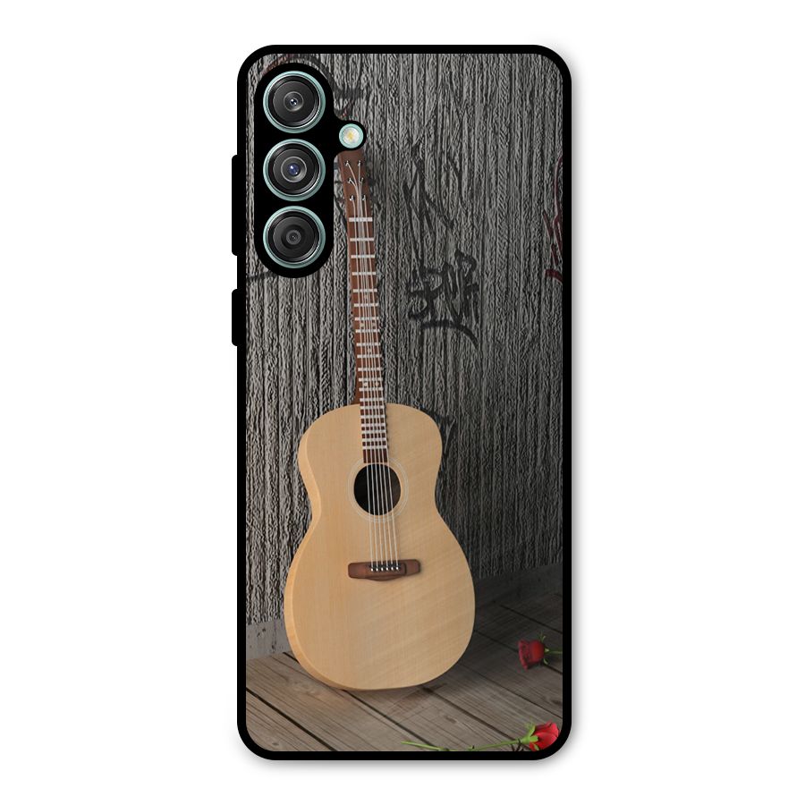 Guitar Classic Metal Back Case for Galaxy M55 5G