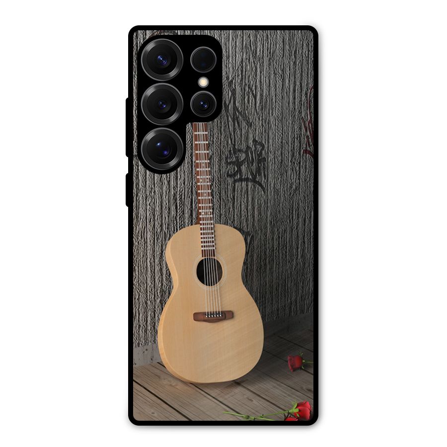 Guitar Classic Metal Back Case for Galaxy S25 Ultra