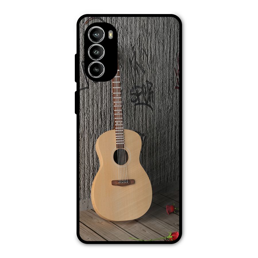 Guitar Classic Metal Back Case for Moto G82