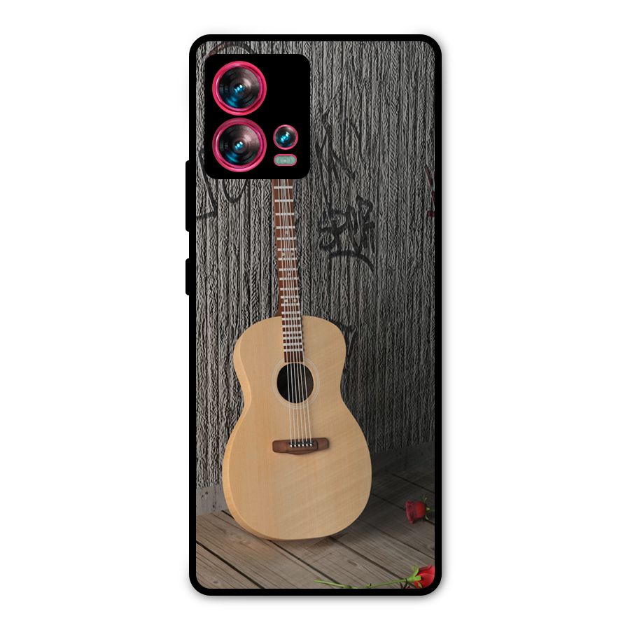 Guitar Classic Metal Back Case for Motorola Edge 30 Fusion