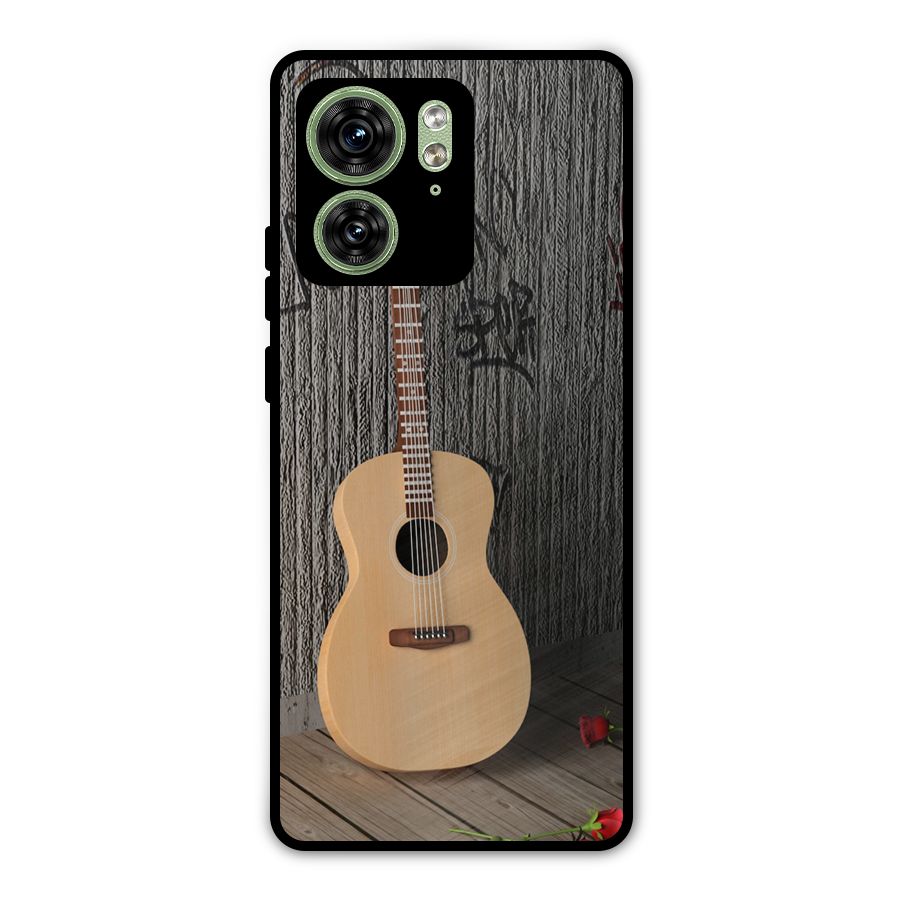 Guitar Classic Metal Back Case for Motorola Edge 40 5G