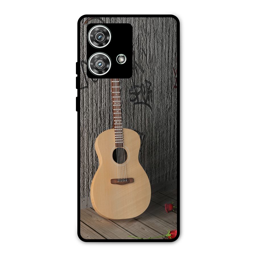 Guitar Classic Metal Back Case for Motorola Edge 40 Neo