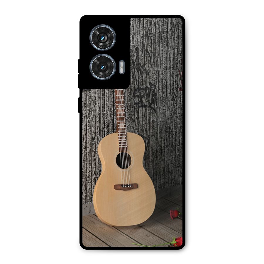 Guitar Classic Metal Back Case for Motorola Edge 50 Fusion