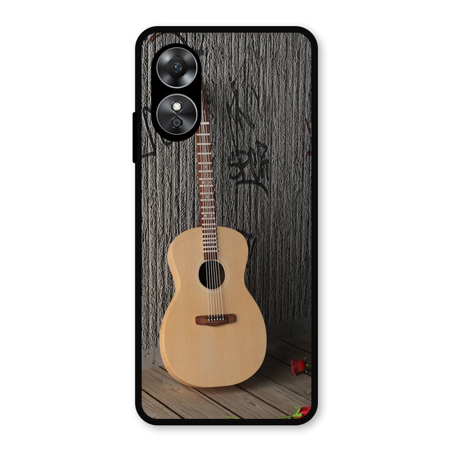 Guitar Classic Metal Back Case for Oppo A17