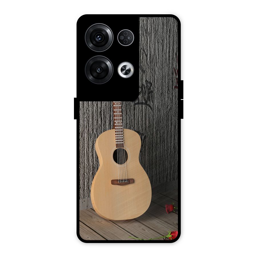 Guitar Classic Metal Back Case for Oppo Reno8 Pro 5G