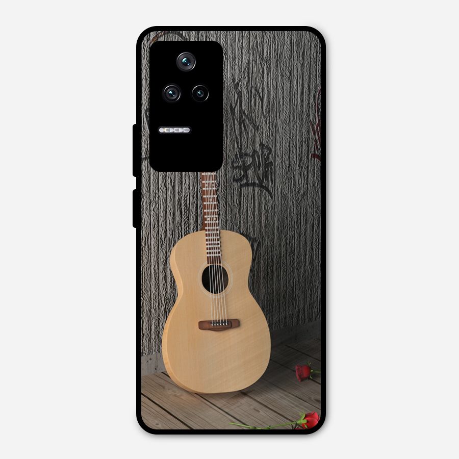 Guitar Classic Metal Back Case for Poco F4 5G