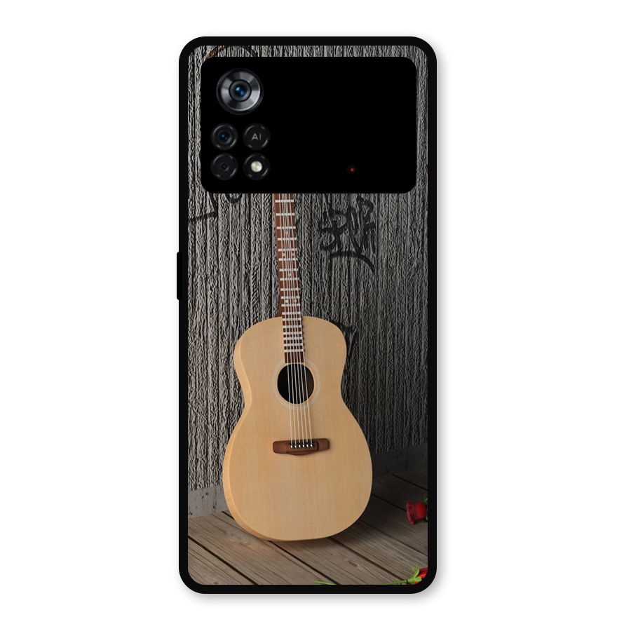 Guitar Classic Metal Back Case for Poco X4 Pro 5G