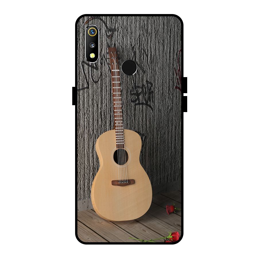 Guitar Classic Metal Back Case for Realme 3