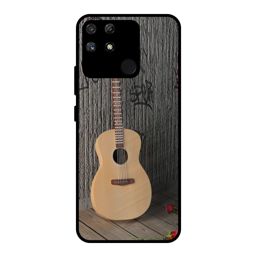 Guitar Classic Metal Back Case for Realme Narzo 50A