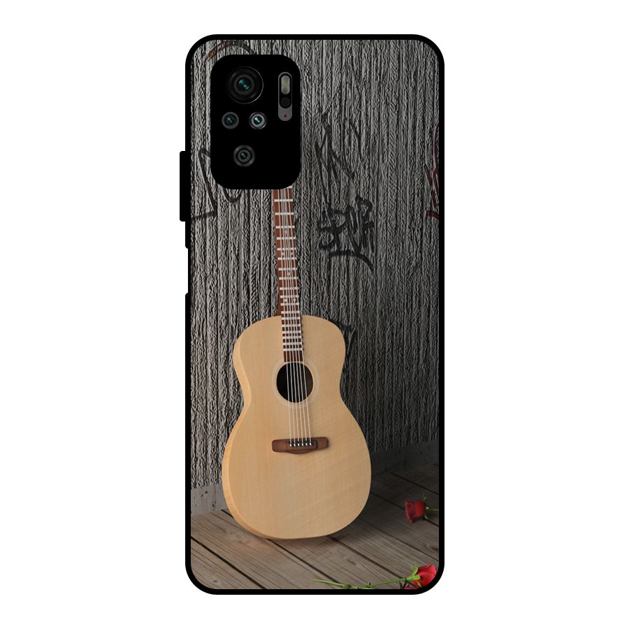Guitar Classic Metal Back Case for Redmi Note 10S