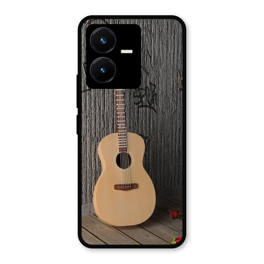 Guitar Classic Metal Back Case for Vivo Y22s