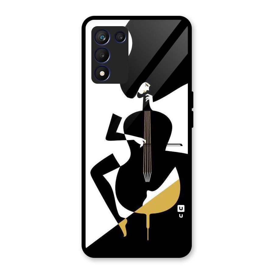 Guitar Women Glass Back Case for Realme 9 5G Speed