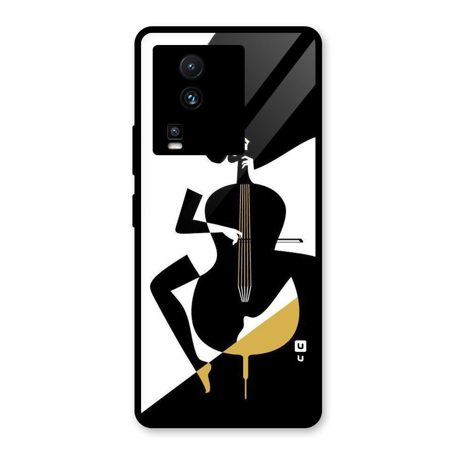 Guitar Women Glass Back Case for Vivo iQOO Neo 7 Pro