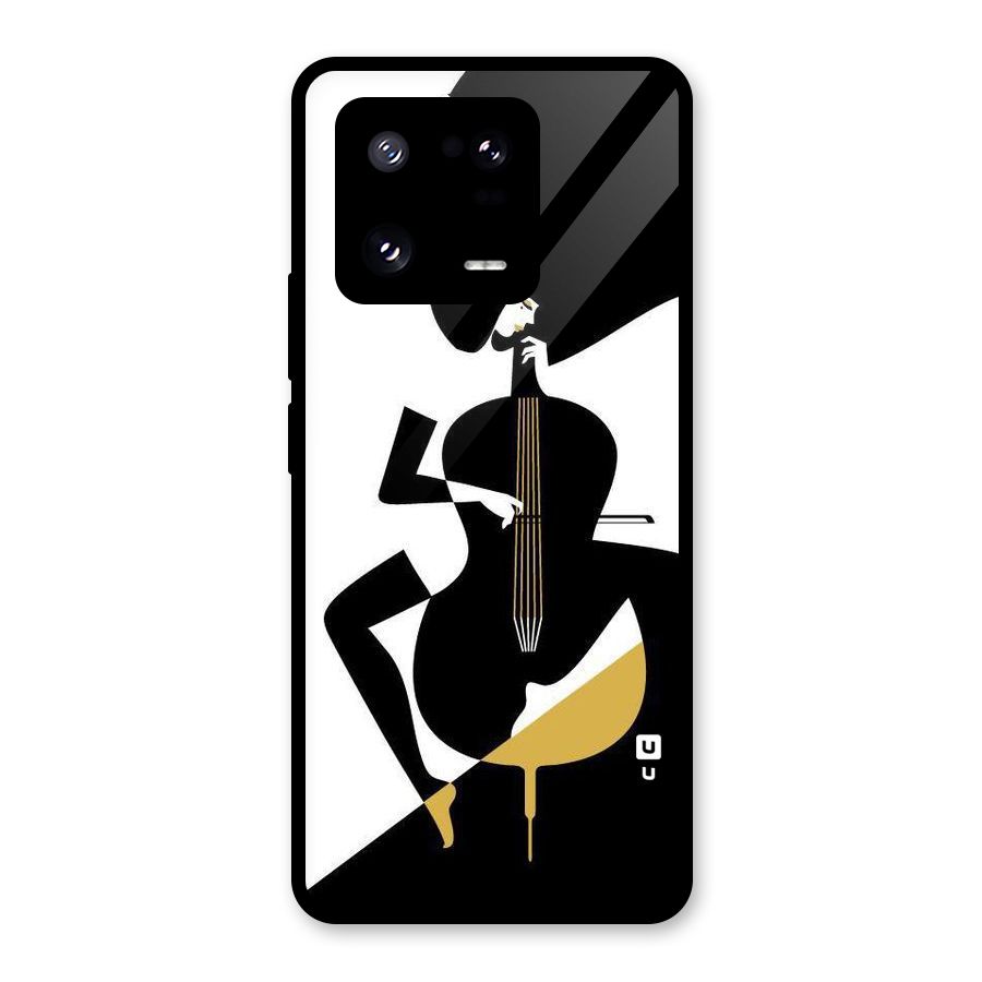 Guitar Women Glass Back Case for Xiaomi 13 Pro