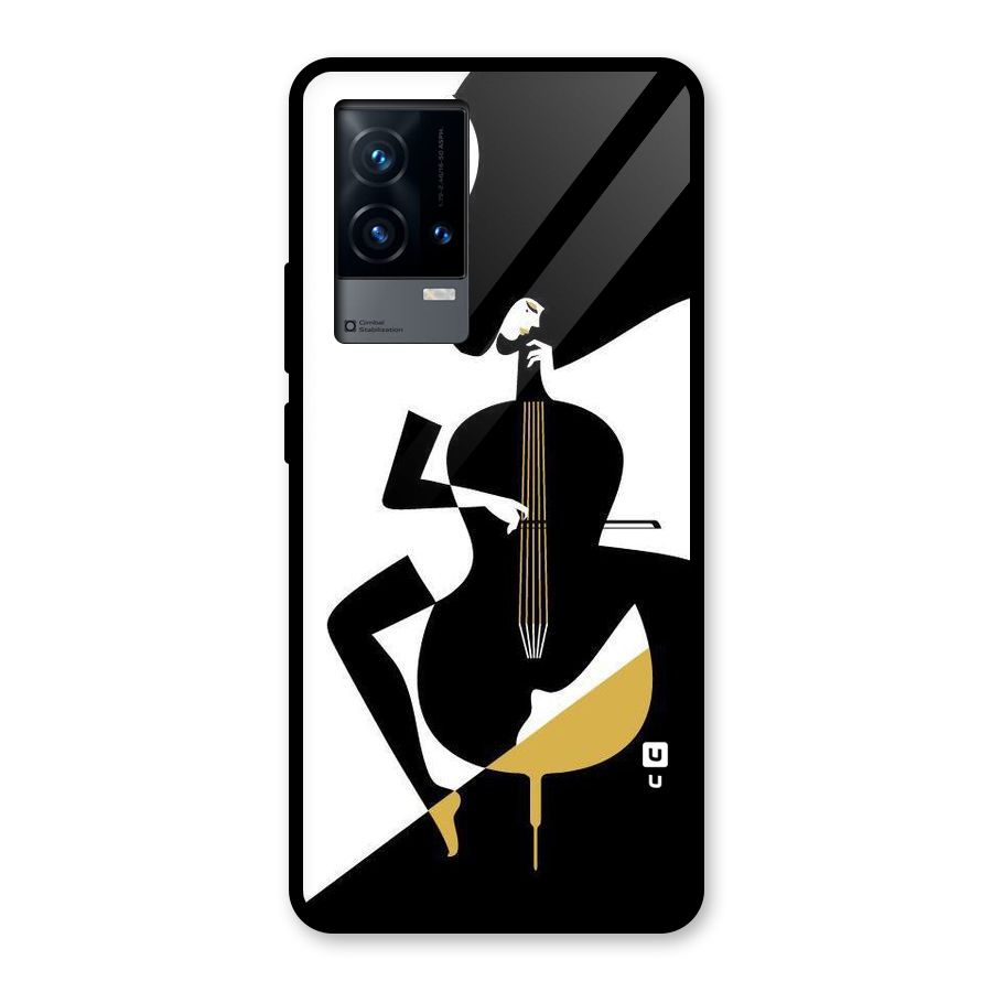 Guitar Women Glass Back Case for iQOO 9 5G