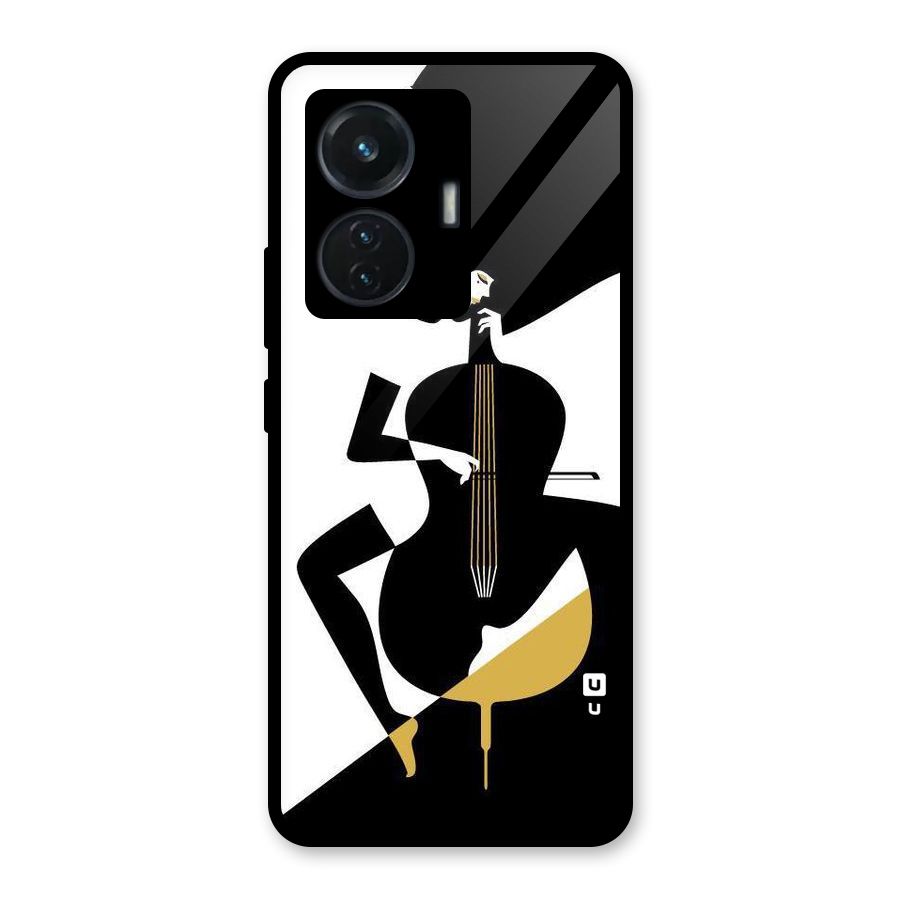 Guitar Women Glass Back Case for iQOO Z6 44W