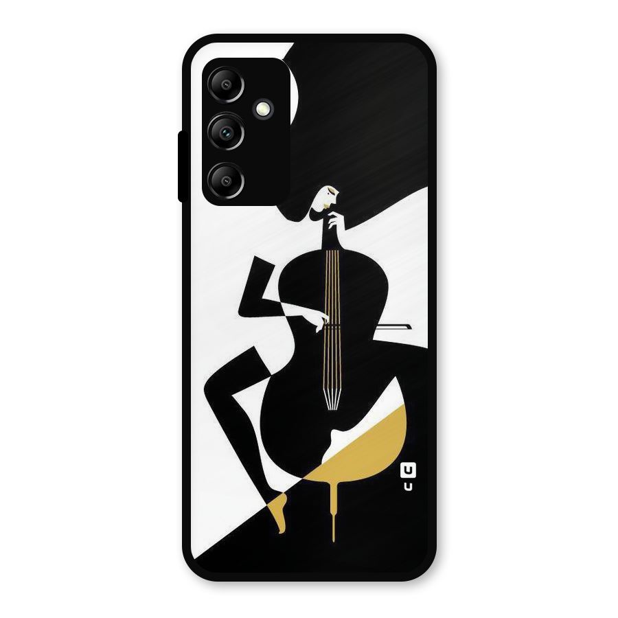 Guitar Women Metal Back Case for Galaxy A14 5G