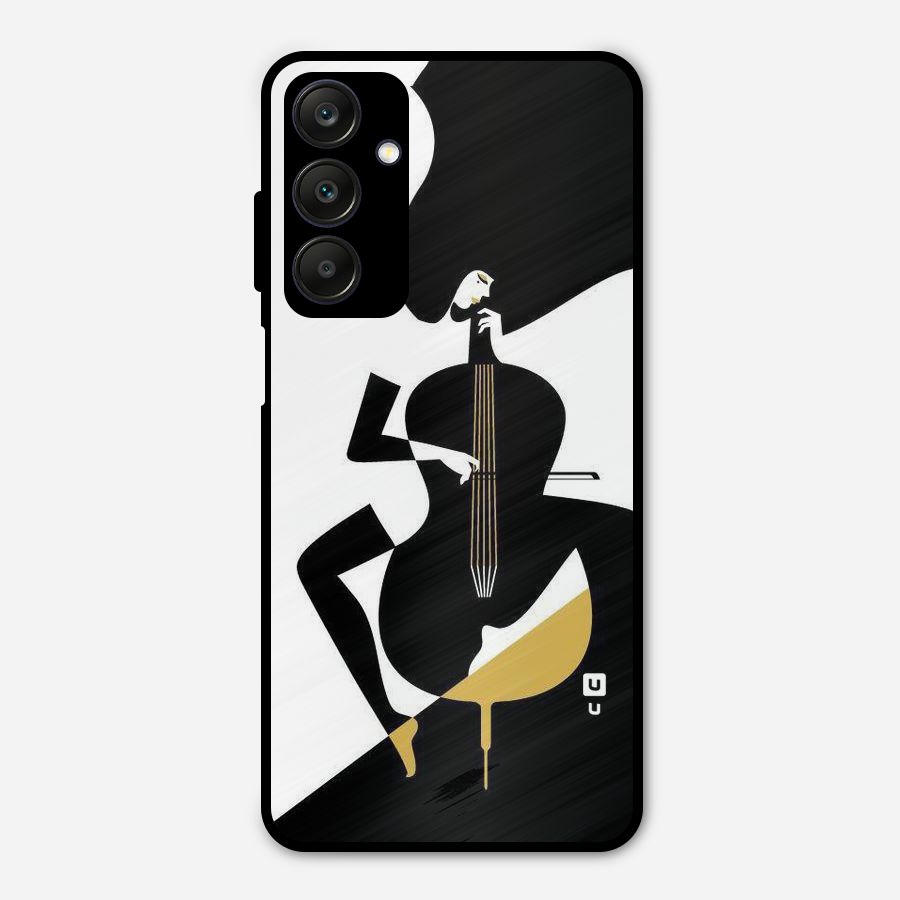 Guitar Women Metal Back Case for Galaxy A25 5G