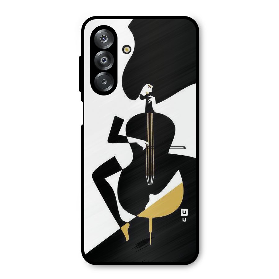 Guitar Women Metal Back Case for Galaxy A26