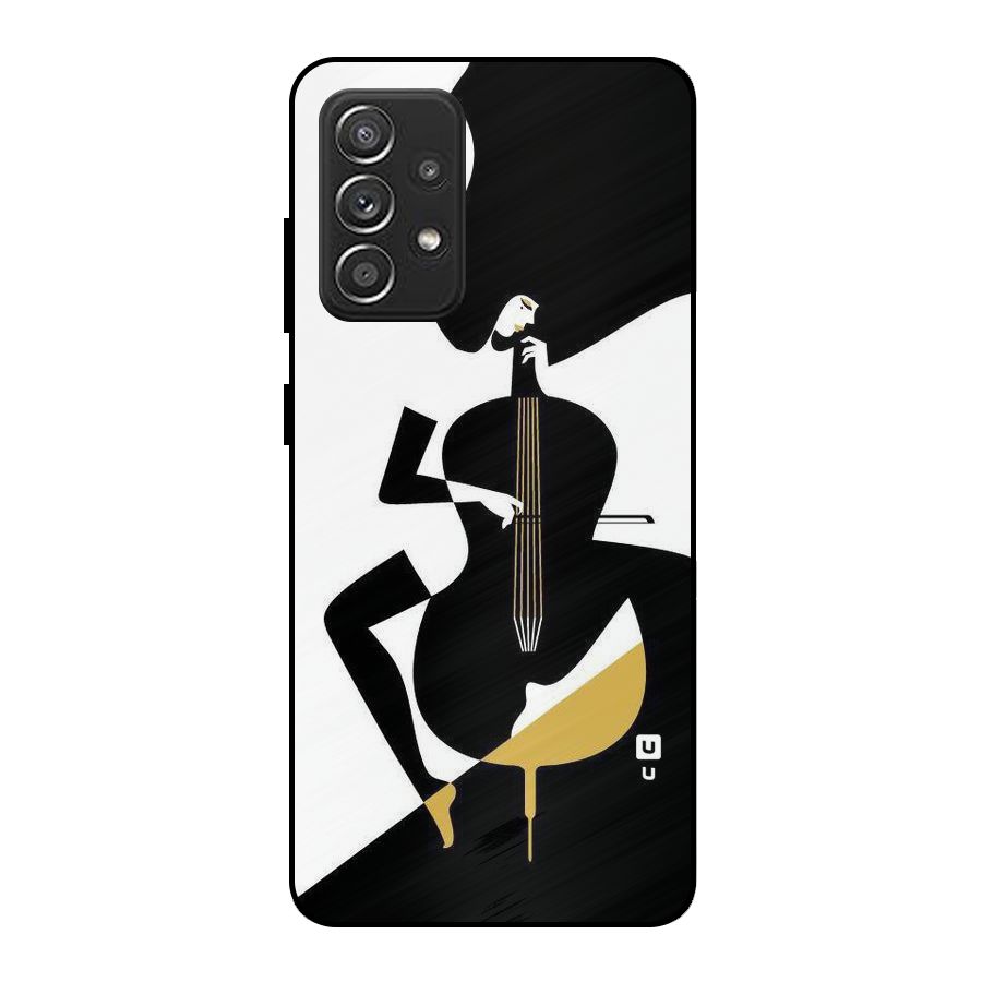 Guitar Women Metal Back Case for Galaxy A52s 5G
