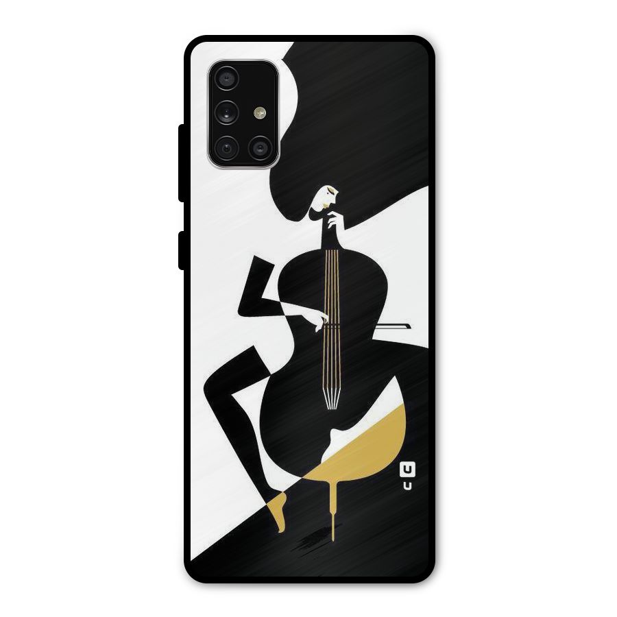 Guitar Women Metal Back Case for Galaxy A71