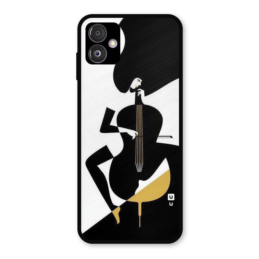 Guitar Women Metal Back Case for Galaxy F14