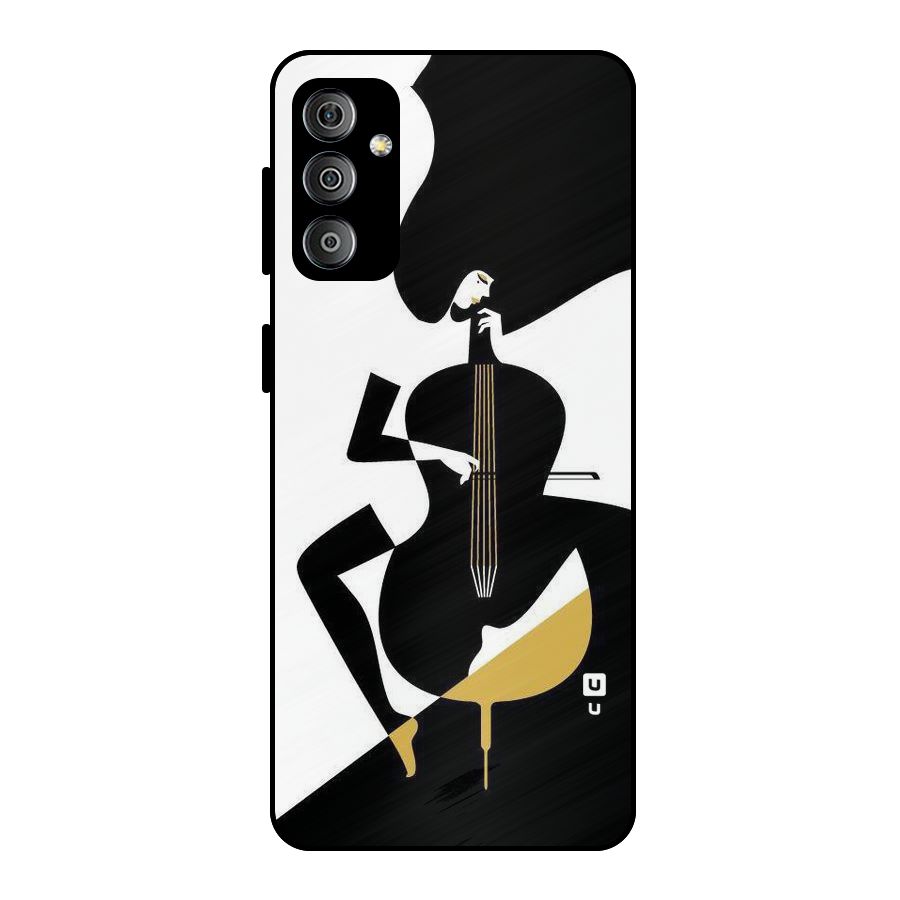 Guitar Women Metal Back Case for Galaxy F23
