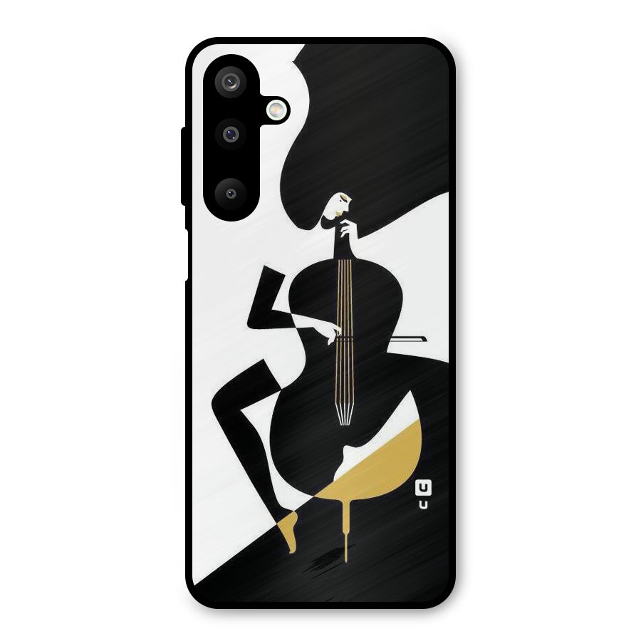 Guitar Women Metal Back Case for Galaxy M16