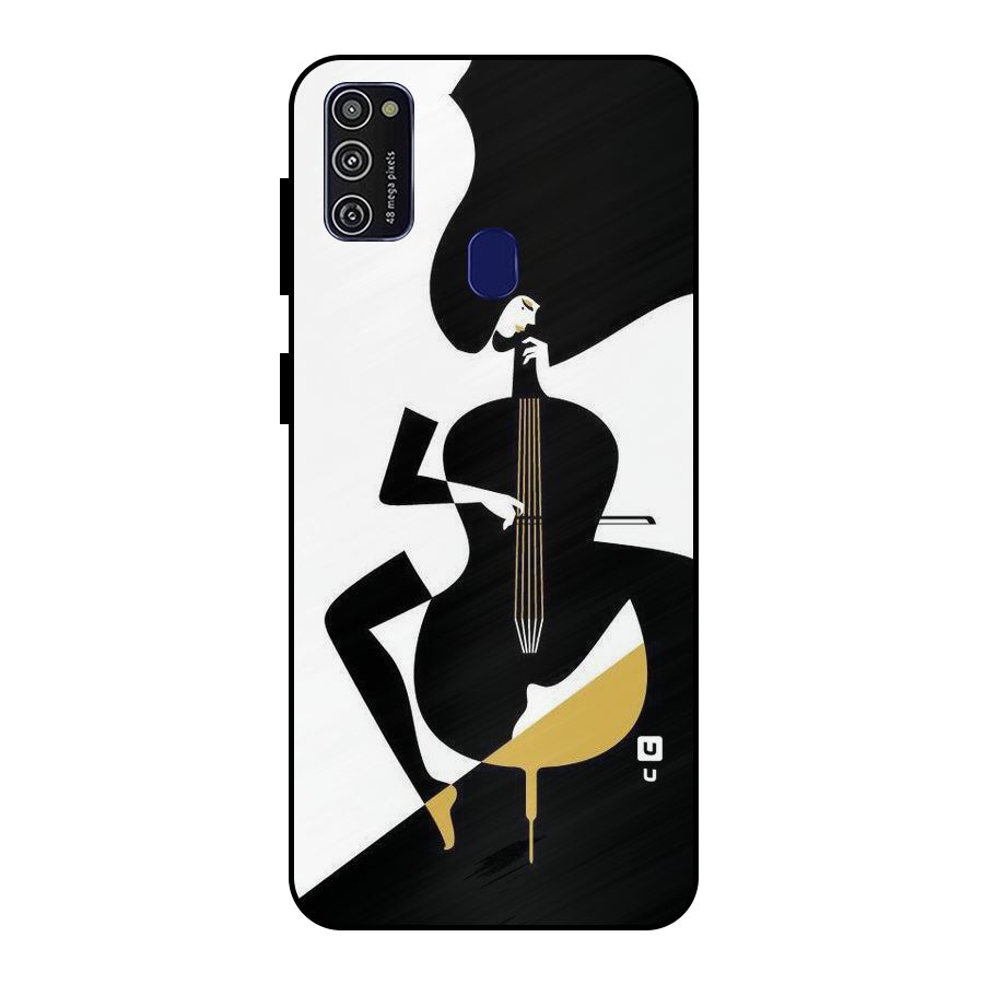 Guitar Women Metal Back Case for Galaxy M30s