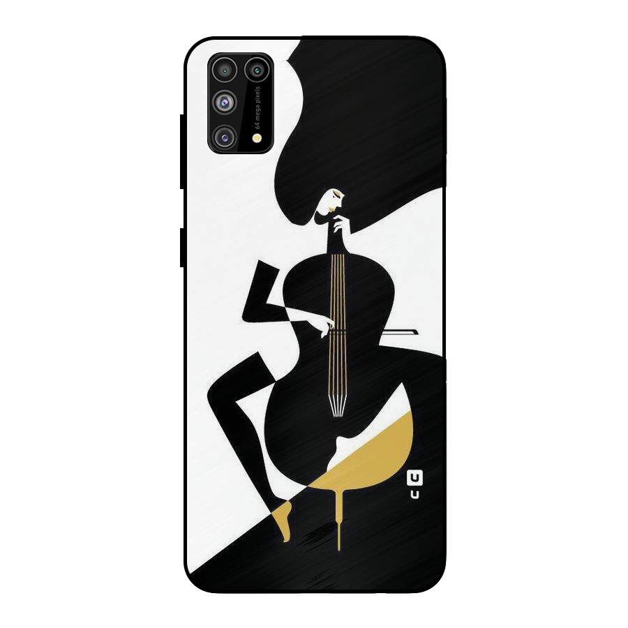 Guitar Women Metal Back Case for Galaxy M31