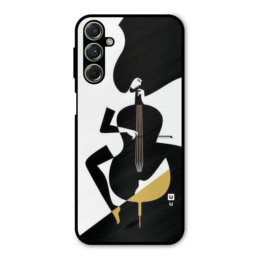 Guitar Women Metal Back Case for Galaxy M34