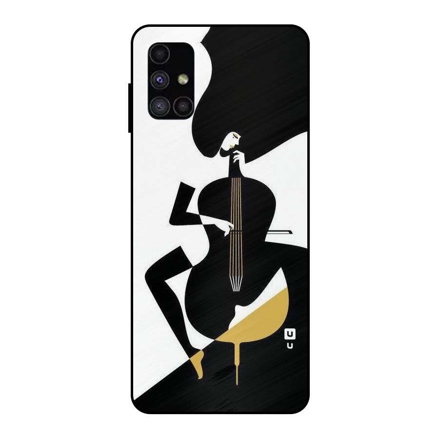 Guitar Women Metal Back Case for Galaxy M51
