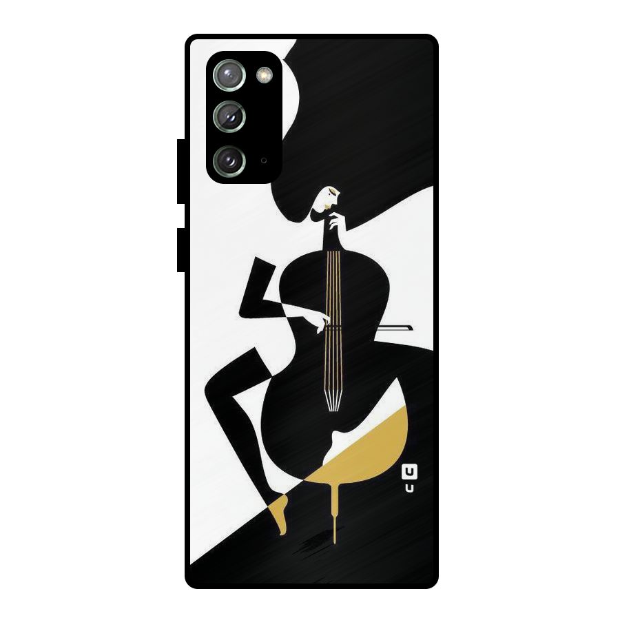 Guitar Women Metal Back Case for Galaxy Note 20