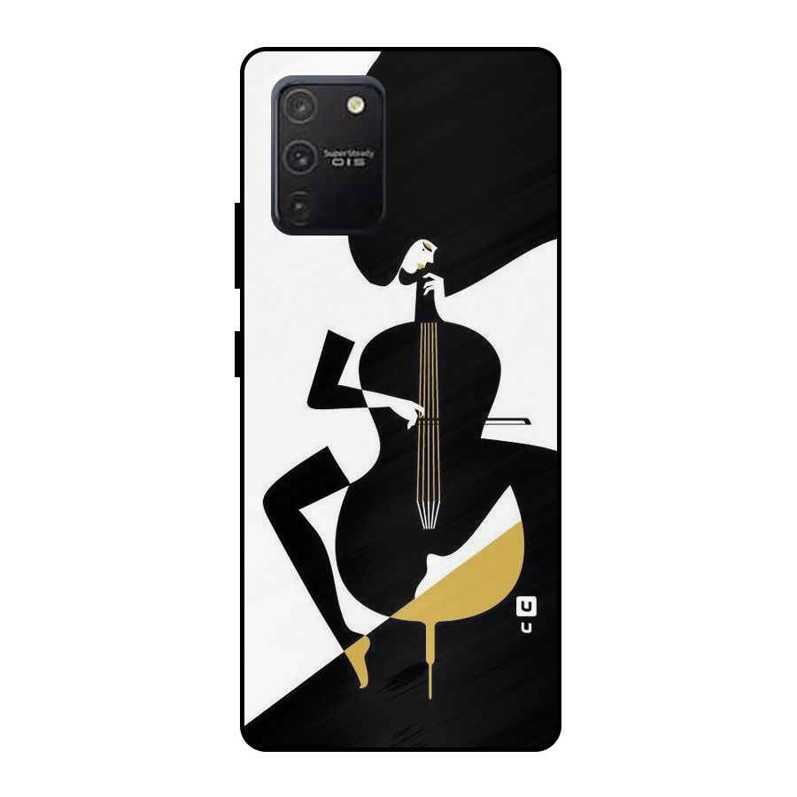Guitar Women Metal Back Case for Galaxy S10 Lite
